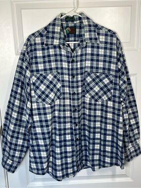 Vintage 90s XL Oversized Plaid Flannel Grunge Workwear